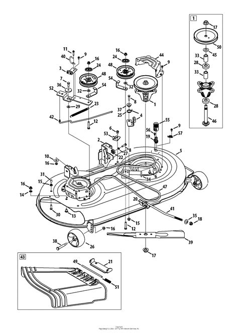 Mtd 13a278xs299 247203770 T1200 2014 Parts Diagram For Mower Deck