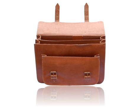 Old School Leather Satchel By Beg Bicycles