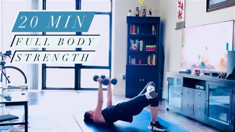 20 MIN FULL BODY STRENGTH - Apartment & Small Space Friendly - YouTube