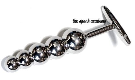 Stainless Steel 5 Ball Anal Wand Anal Probe Anal Rod Ribbed Anal
