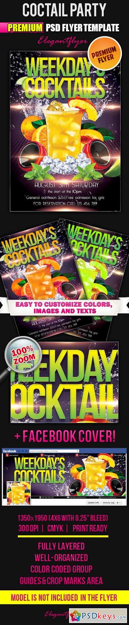 Maybe you would like to learn more about one of these? Cocktail Party - Flyer PSD Template + Facebook Cover ...