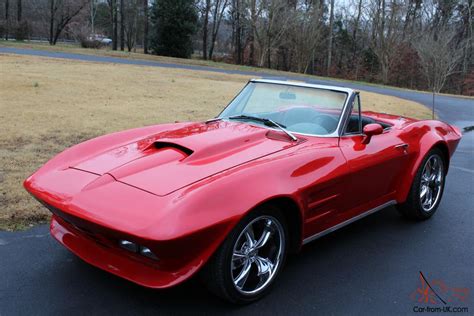 1966 Corvette Convertible Custombrillant Red Paint4 Speed
