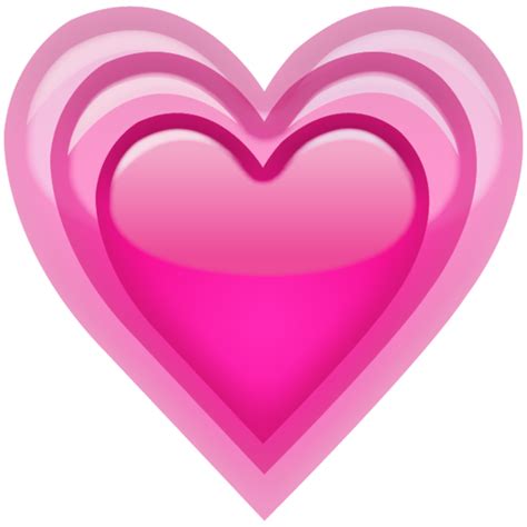 Download Growing Pink Heart Emoji Icon | Emoji Island Two pink hearts illustration, emoji heart symbol love, pink hearts transparent background png clipart.