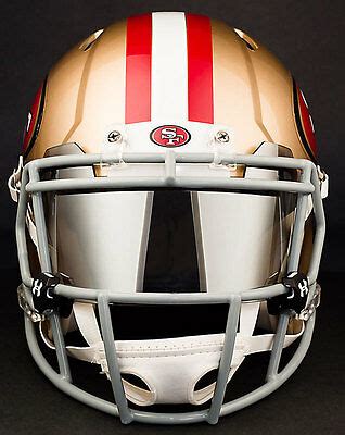 The two crew work on different roles with the helm making many tactical decisions, as well as steering, and the crew doing most of the sail control. SAN FRANCISCO 49ers NFL Football Helmet with CHROME MIRROR ...