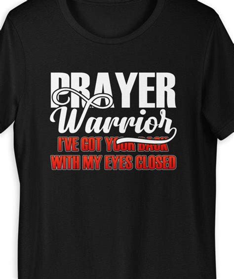 Prayer Warrior T Shirt Bible Verse Christian Religious Clothing