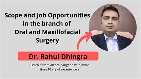 Oral And Maxillofacial Surgeon Scope And Job Opportunities Day In
