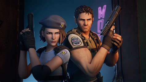 Resident Evils Chris Redfield And Jill Valentine Drop Into Fortnite
