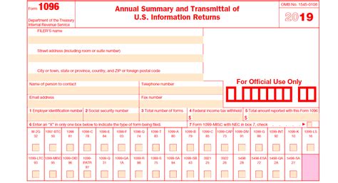 Printable Form 1096 2021 Laser 1096 Transmittal Form Deluxe Com Get