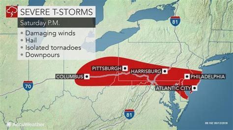 Severe Storms Could Impact Central Pa On Saturday Night