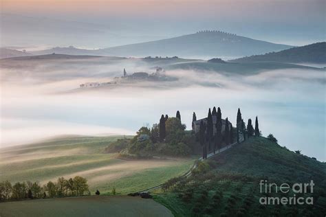Misty Sunrise In Tuscany Photograph By Matteo Colombo Pixels