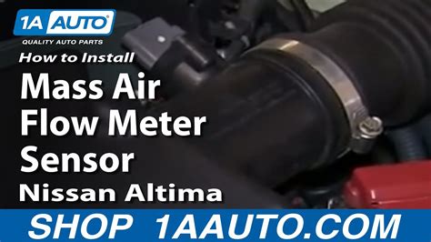 How To Install Replace Mass Air Flow Meter Sensor 2002 03 Nissan Altima