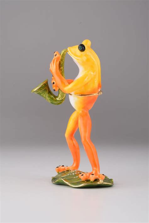 Frog Playing A Saxophone
