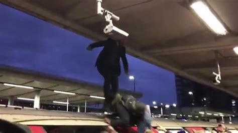 Extinction Rebellion Protesters Dragged From Tube Train Roof Bbc News