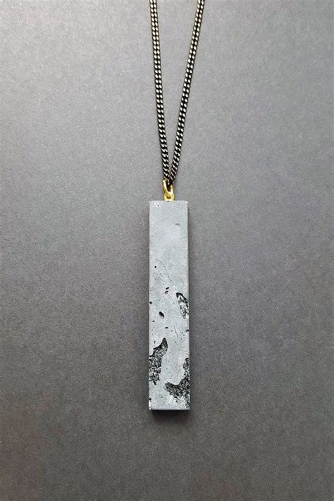 Cement necklace | Cool Handmade jewelry | Concrete jewelry, Cement