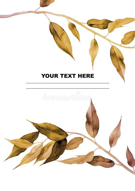 Gold Oak Leaf Plant Element For Pattern Print Background Cards