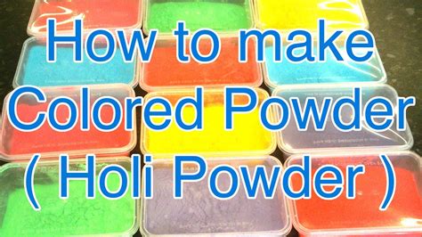 Holi Powder Recipe Cake Baking