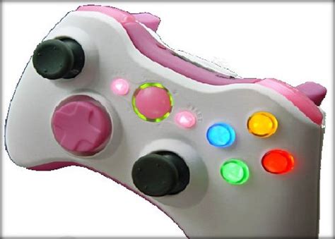 Pink And White Silk Xbox 360 5 Mode Rapid Fire With Fast Reload