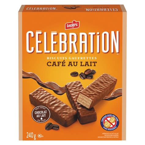 Gaufrettes Au Chocolat Au Lait Et Café