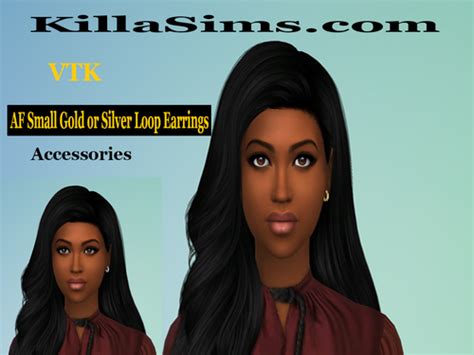 vtk af smallroundgoldorsilverloopearrings accessory zip accessories and makeup loverslab