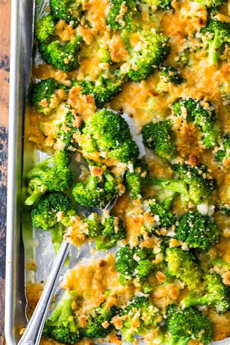 Crispy Cheesy Roasted Broccoli Recipe The Cookie Rookie