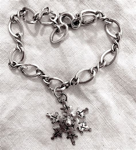 Vintage Classic Sterling Silver Figure Eight Links Chain Bracelet W