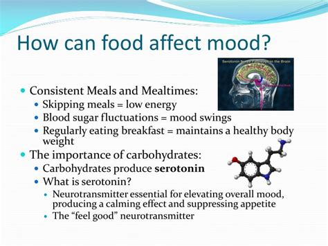 'the food you consume supplies your brain with vital nutrients for optimum mental health'. PPT - Food and Mood PowerPoint Presentation - ID:2580595