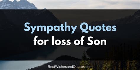 Quote For Loss Of Son