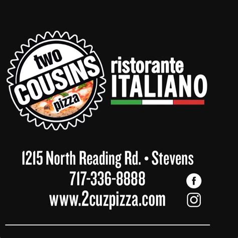 Two Cousins Pizza Stevens Stevens Pa