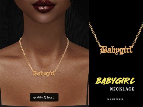The Sims 4 Babygirl Necklace The Sims Book