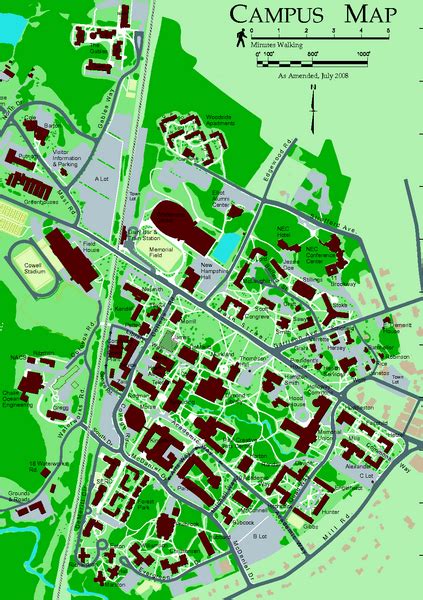 Phillips Exeter Academy Campus Map Map North East