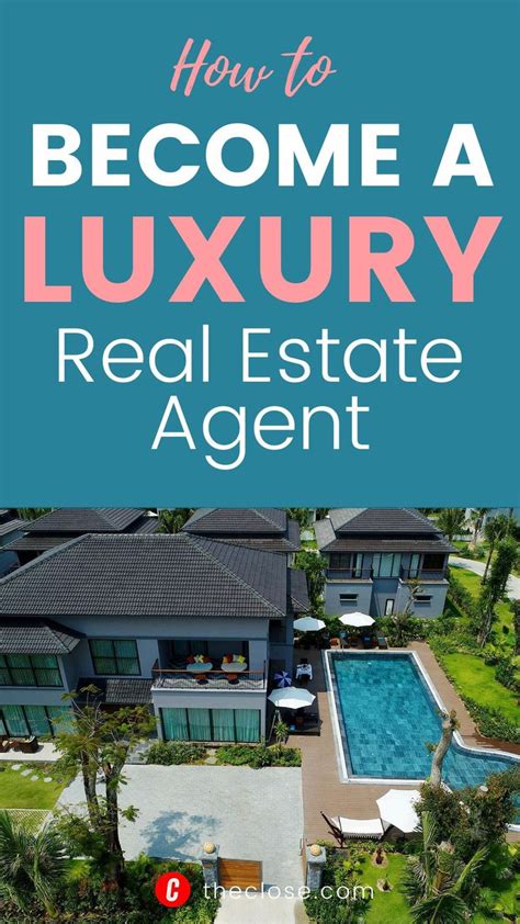 An Aerial View Of A Luxury Home With The Text How To Become A Luxury Real Estate Agent