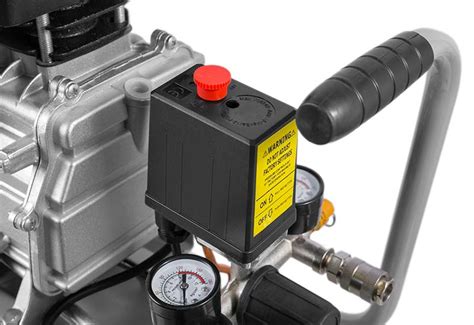 The air compressor pressure switch is a key component of your pressurized air system because it helps measure the pressure inside your air tank and shuts off your compressor when the air tank reaches the desired maximum air pressure. Air Compressor Pressure Switch Adjustment | iPower Toolz