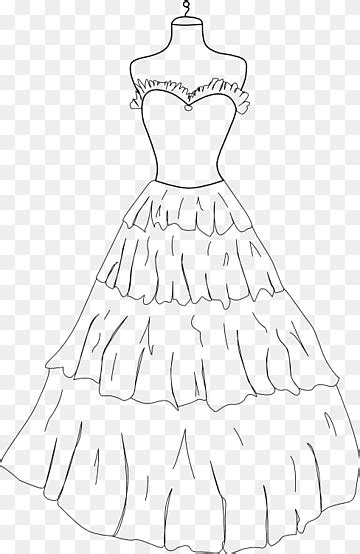 Download Gratis Buku Mewarnai Dress Gown Menggambar Pakaian Gaun