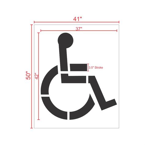 Handicap Parking Stencil For Parking Lots