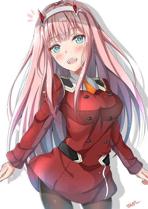 Explore and download tons of high quality zero two wallpapers all for free! Blushing Zero Two : DarlingInTheFranxx