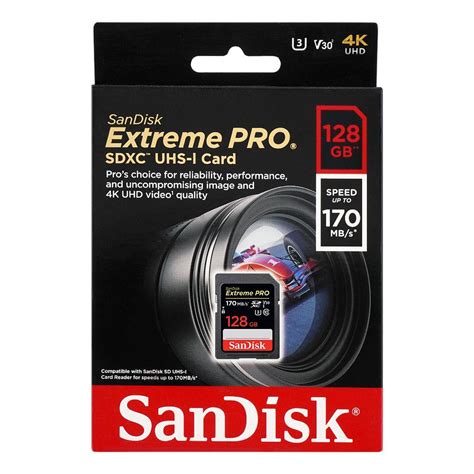 Order Sandisk Extreme Pro Sdxc Uhs 1 Card 128gb Online At Best Price