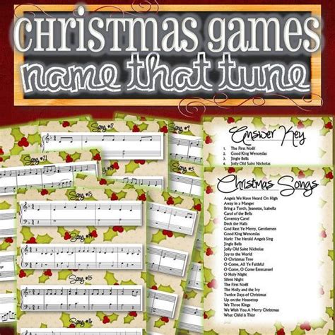 Christmas Music Name That Tune Instant Download Etsy Name That Tune