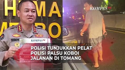Viral Aksi Koboi Jalanan Di Tomang Polisi Buktikan Pelat Nomor Dinas