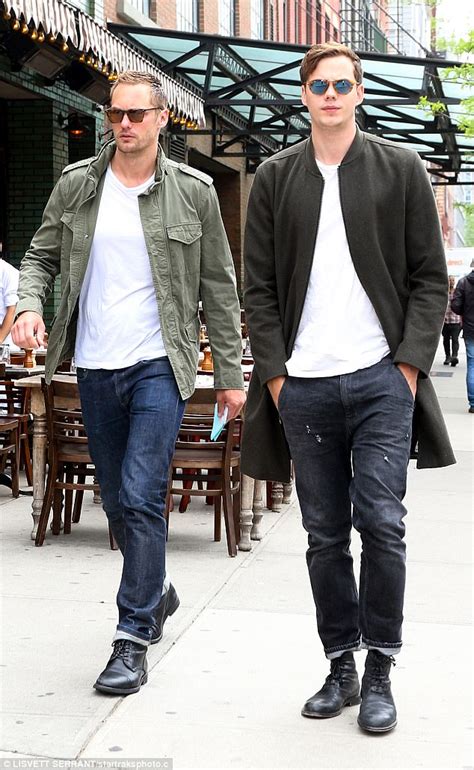 Alexander's brother came up through the swedish film and. Alexander Skarsgard steps out with brother Bill in NY ...