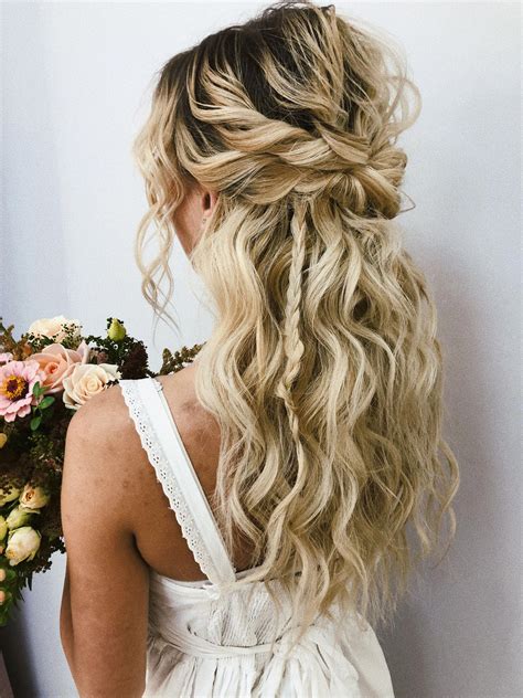 The Half Up Half Down Wedding Guest Hair Style For Long Hair Stunning