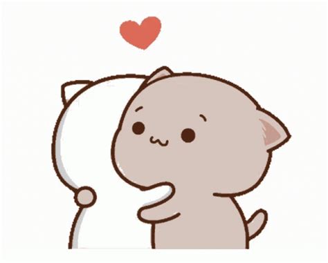 A Drawing Of A Cat With A Heart On It S Back And The Caption Says I Love You