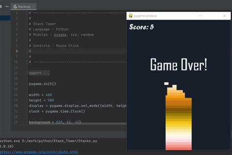 Pygame Archives Source Code And Projects