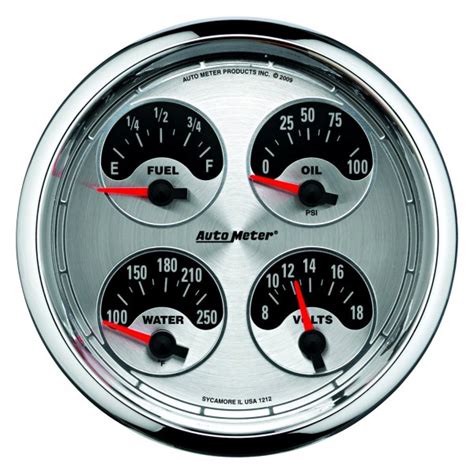 Auto Meter® American Muscle Series Quad Gauge