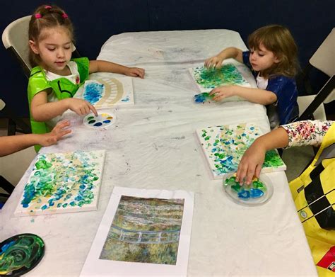 Monet Impressionism Project Fine Art Class For Preschool And