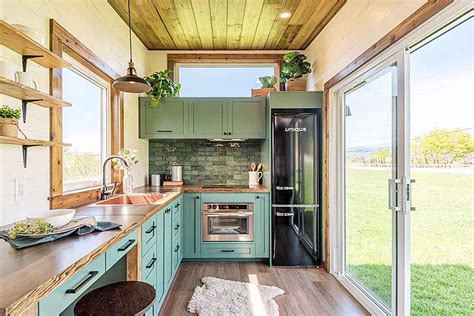 Custom Tiny House With Movable Kitchen Island The Escape Country Froot