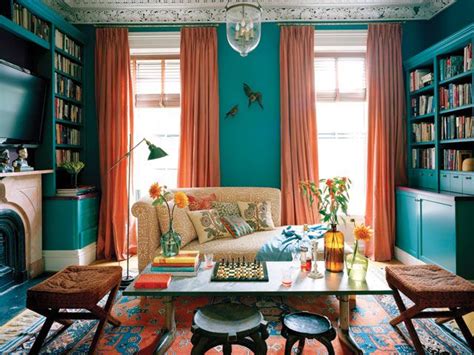 Hamilton Design Associates Living Room Orange Turquoise Room Home