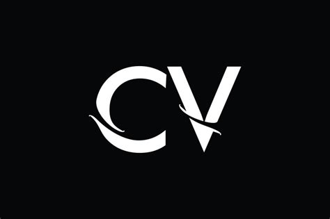 Cv Monogram Logo Design By Vectorseller