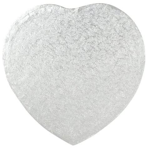 Heart Silver Cake Drumboard Choose Your Sizes