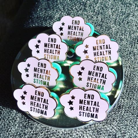 end mental health stigma enamel pin gold plated enamel pin etsy