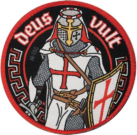 Deus Vult Crusader Morale Patches Embroidered Military And Tactical